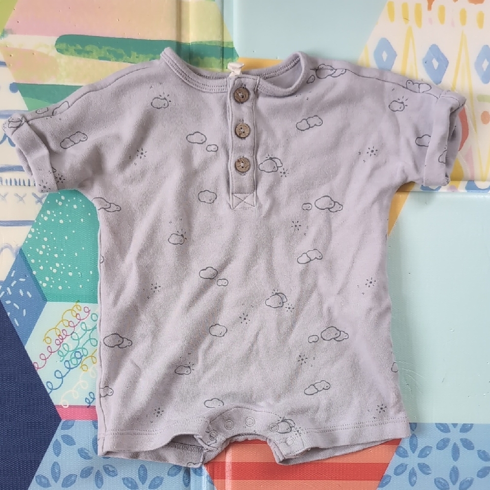Quincy Mae Organic Cotton Cloud Romper